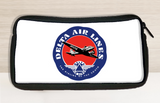 Pochette de voyage vintage Delta Air Lines autocollant de sac « Airline of the South » années 40