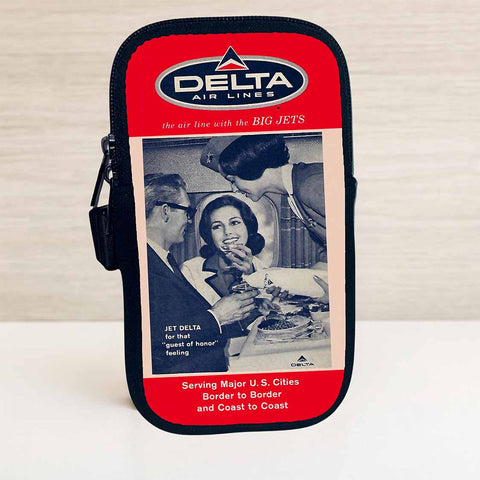 Delta Airlines "Guest Of Honor" Vintage Travel Pouch