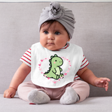 Valentine's - Dino Love Baby Bib