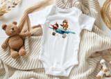 Body bébé motif peinture enfant en vol
