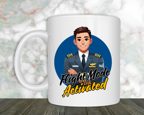 Pilot Flight Mode Activated Coffee Mug - Version 1