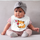 Foxy Loxy Send Love Valentines Baby Bib