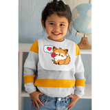 Foxy Loxy Send Love Valentines Baby Bib
