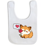 Foxy Loxy Send Love Valentines Baby Bib