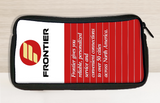 Frontier Airlines 1980's Timetable Bag Sticker Trousse de voyage