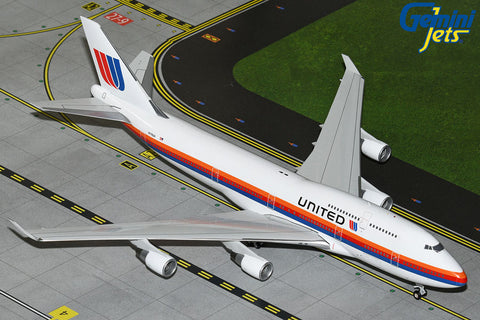 United Airlines Boeing 747-400 "Saul Bass" Livery N175UA (GJUAL2214F)  **DISCONTINUED**