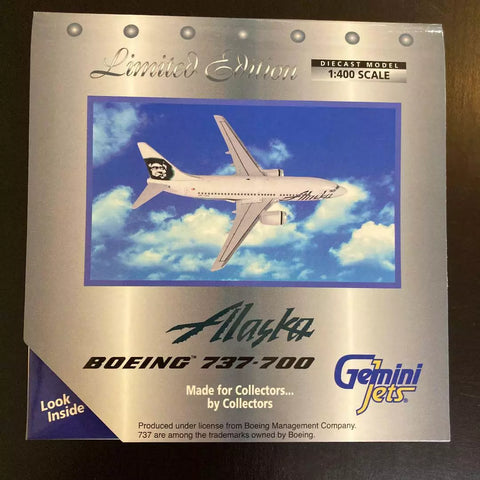 Alaska Airlines 737-700 N613AS Gemini 1:400 (GJASA381)  **DISCONTINUED**