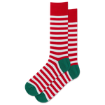 Hot Sox for Men - Christmas Stripe Crew Sock