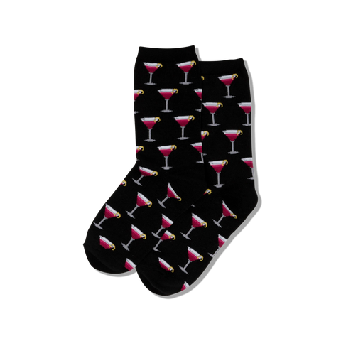 Hot Sox for Women - Cosmos Drink - Crew Sock