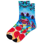 WOMENS TAKE ME TO CAPRI CREW SOCK - HOTSOX X TRAVEL WRITE DRAW