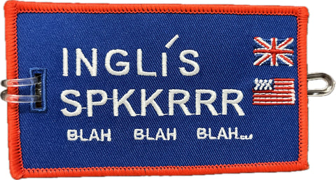 English Speaker - Embroidered Bag Tag
