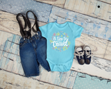 Combinaison pour bébé "Time To Travel Globe"
