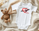 Valentine Love to Travel Infant Bodysuit