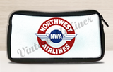Pochette de voyage vintage en forme d'autocollant de sac Northwest Airlines années 1930