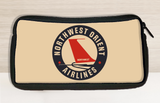 Northwest Orient Airlines 1950's Vintage Bag Sticker Travel Pouch
