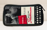 Autocollant de sac de voyage vintage avec couverture d'horaire de vol Northwest Airlines