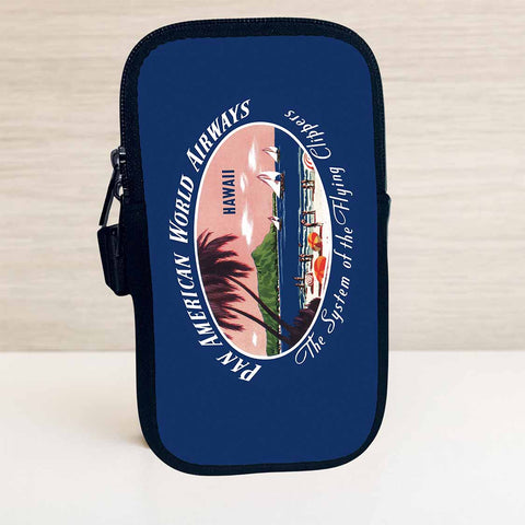Pan American World Airways Hawaii Vintage Bag Sticker Travel Pouch