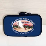 Pan American World Airways New Zealand Vintage Bag Sticker Travel Pouch
