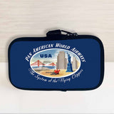Pan American World Airways USA Vintage Bag Sticker Travel Pouch