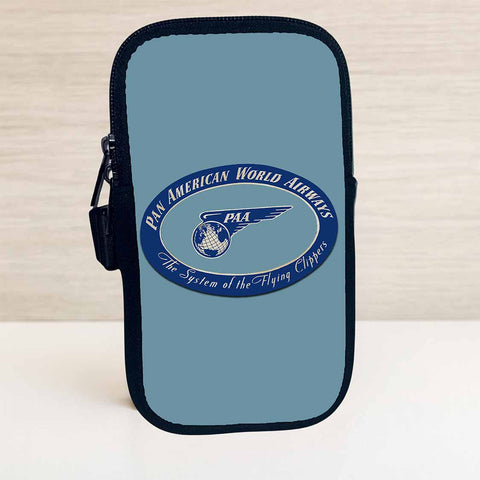 Pan Am 1930's Vintage Bag Sticker Travel Pouch