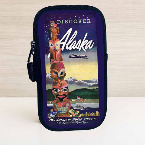 Pan American Airways Discover Alaska System Travel Pouch