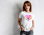 Valentine Pastel Plane T-Shirt Softstyle