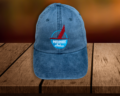 Embroidered Piedmont Retro Logo Cap