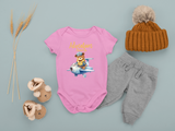 Grenouillère bébé « Aventure de l'ours pilote »
