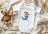 Grenouillère bébé « Aventure de l'ours pilote »