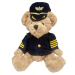 Pilot Bear - About 13" tall. Front view.