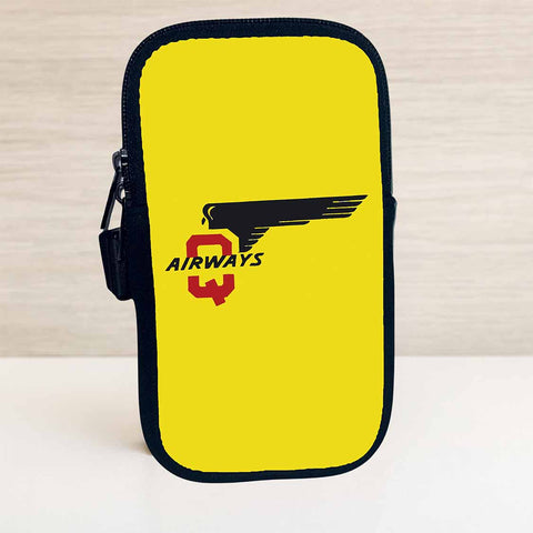 Q Airways Logo Travel Poster Bag Sticker Travel Pouch