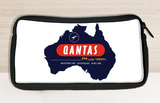 Trousse de Voyage QANTAS Autocollant Vintage