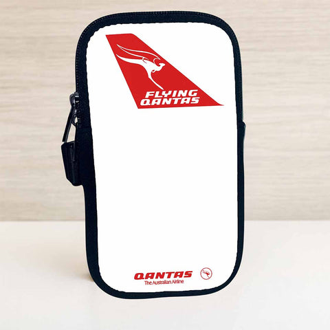 QANTAS Travel Poster Bag Sticker Travel Pouch