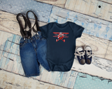 Grenouillère Bébé Avion Rouge