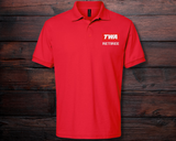 TWA Red Logo Retiree Wicking Polo
