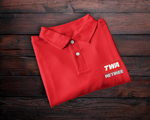 TWA Red Logo Retiree Wicking Polo