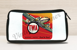 TWA 1930's Coast to Coast Travel Pouch