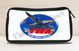 TWA 1950's Blue Connie Travel Pouch