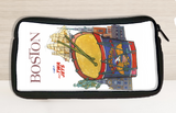 TWA Boston Travel Poster Bag Sticker Travel Pouch