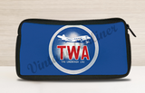 TWA DC-2 Lindbergh Line Bag Sticker Travel Pouch