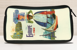 TWA Europe Travel Poster Bag Sticker Travel Pouch