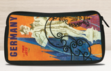 Pochette de voyage TWA Allemagne Années 50 Sac autocollant Affiche de voyage