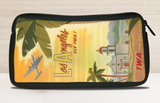 TWA Los Angeles 1950's Travel Poster Bag Sticker Travel Pouch