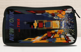 New York Fly TWA Broadway At Night Travel Poster Bag Sticker Travel Pouch