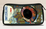 TWA Switzerland Travel Poster Bag Sticker Travel Pouch