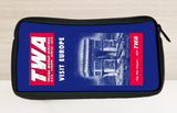 TWA Visit Europe Vintage Travel Pouch