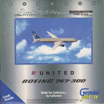 United Airlines 767-300 Battleship Gray Livery  N672UA  Gemini 1:400