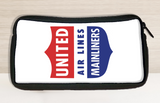 United Airlines 1940's Mainliner Bag Sticker Travel Pouch