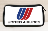 United Airlines 1974 Tulip Logo Travel Pouch