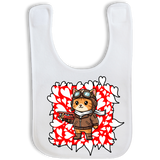 Little Valentine Cat Pilot Baby Bib
